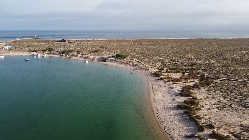 deserta island faro seen from a drone